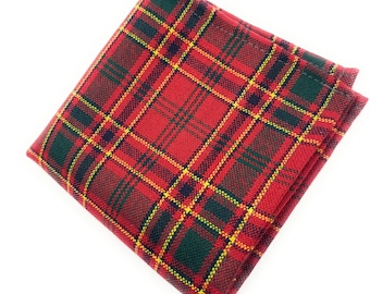 Pure Wool Munro Tartan pocket square - Made in Scotland