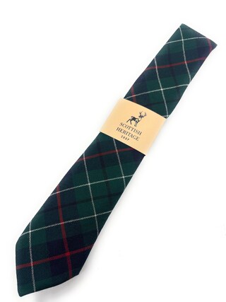 Cravatta Uomo In Misto Lana – Tartan Blu, Nero E Giallo – Fatta A Mano Nel Regno Unito (Lunghezza 142 Cm, Larghezza 9 Cm)