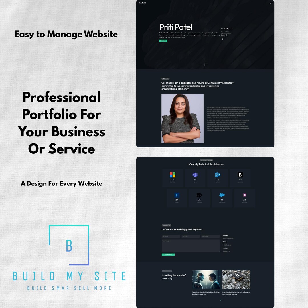 Wordpress Professional Portfolio Website - Etsy