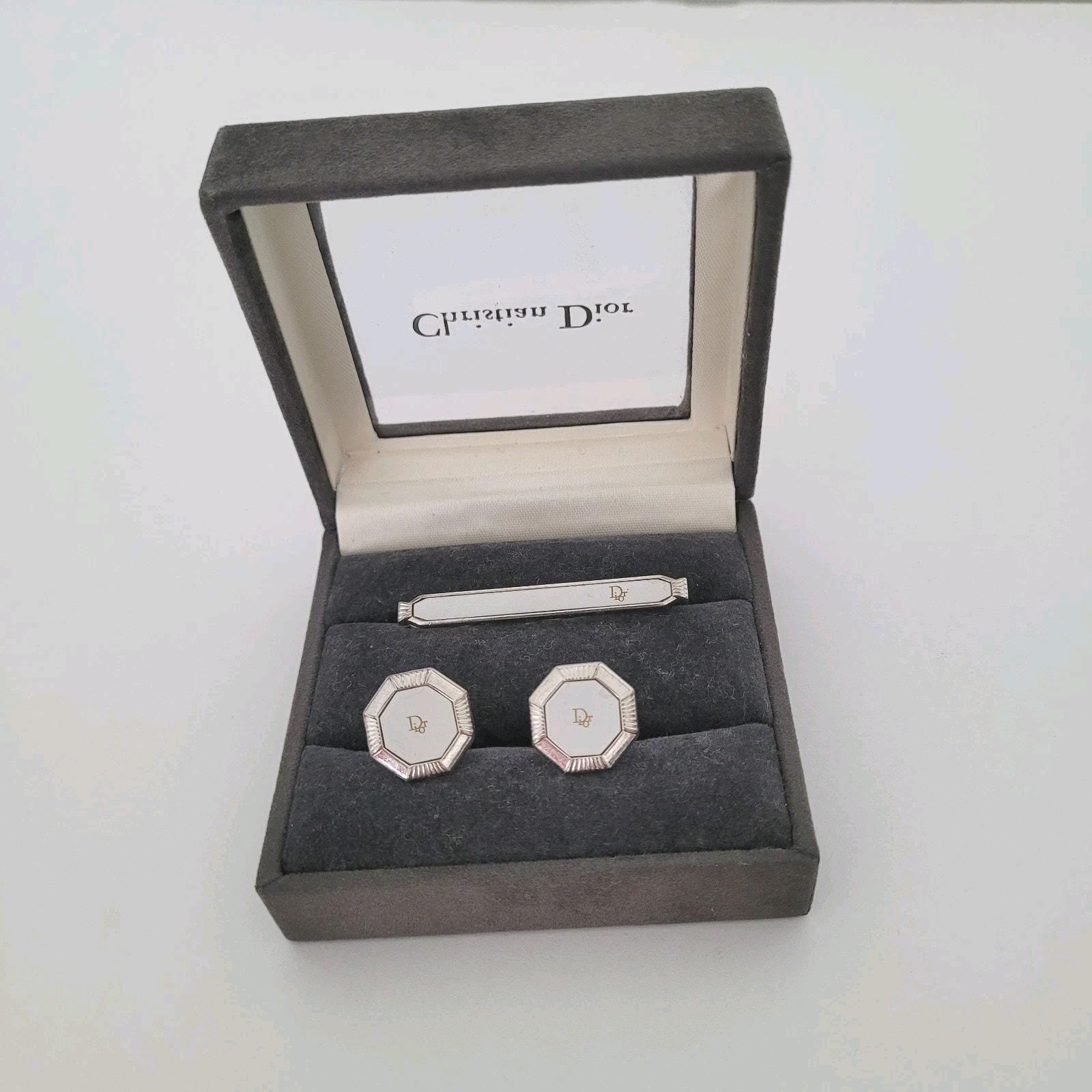 Set Regalo Gemelli E Fermacravatta Con Motivo Treno A Vapore - Peltro Inglese, Confezione Regalo, Per Uomo Elegante