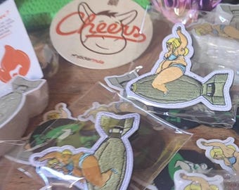 Big Boomer Babe embroidered velcro patches