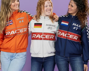 Personalized Racing Jacket | F1 Style, Custom Name & Number