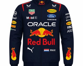 Personalized Racing Jacket | Custom F1 Style Jacket for Kids & Adults | Formula 1 Gift | Name Number Flag | Car Enthusiast Birthday