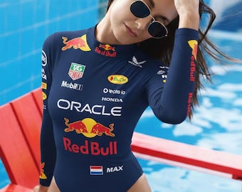 Formula Racing Bodysuit - Motorsport Inspired Long Sleeve Costume Buy 1 Get1 Free