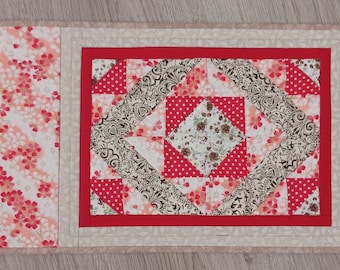 Patchwork placemat, table mat, handmade, table decoration