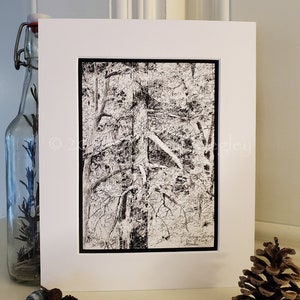 Cascadia Treetops Original Pen & Ink Drawing Archivally Matted and Mounted image 3