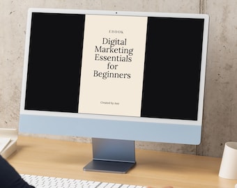 Digital Marketing Essentials for Beginners | Online Marketing Guide PDF | Learn Social Media & Ads | Instant Download