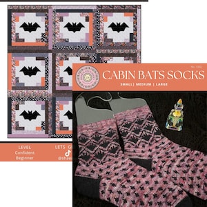 Cabin Bats Quilt Pattern and Sock Pattern Bundle- PDF - Etsy