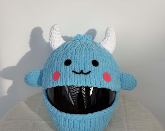 Motorcycle Helmet Cover, Cute Balaclava Mask, Animal Helmet Hat, Handmade Winter Beanie, Motorbike Accessory, Unisex Gift