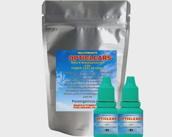 Cataract Eye Drops with 4.5% NAC, N-Acetylcarnosine 15ml Vial 2 pack!