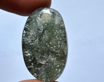 Garden Quartz Cabochon: Handmade Gemstone (33X20mm, 48Cts)