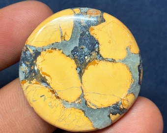 Cabujón de Jaspe Maligano: Piedra preciosa hecha a mano (36 x 36 mm, 67 quilates)