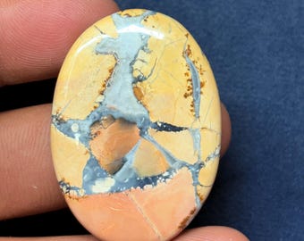 Maligano Jasper Cabochon: Handmade Gemstone (43X31mm, 65Cts)