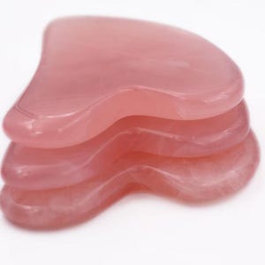 Rose Quartz Gua Sha Tool: Natural Facial Sculpting & Relaxation