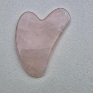 Rose Quartz Gua Sha Facial Tool: Natural Skincare Massage for Glowing Skin