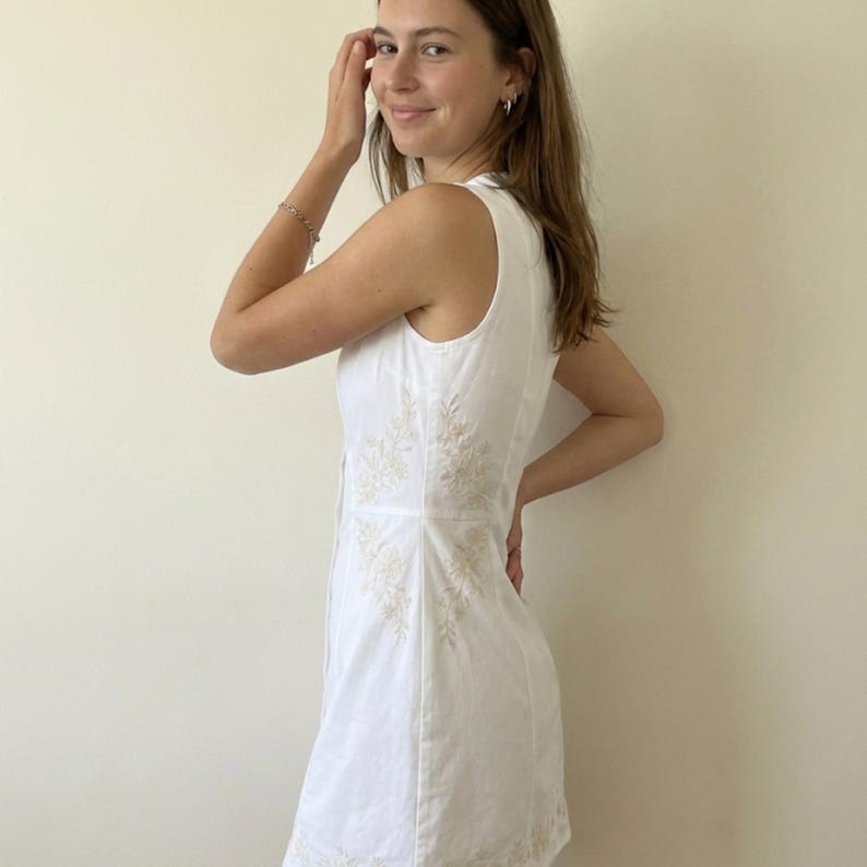 Sleeveless Button-Front Dress Sewing Pattern: Women’s A-Line Jewel Neck Dress (PDF Download, XXS–5XL) image 6