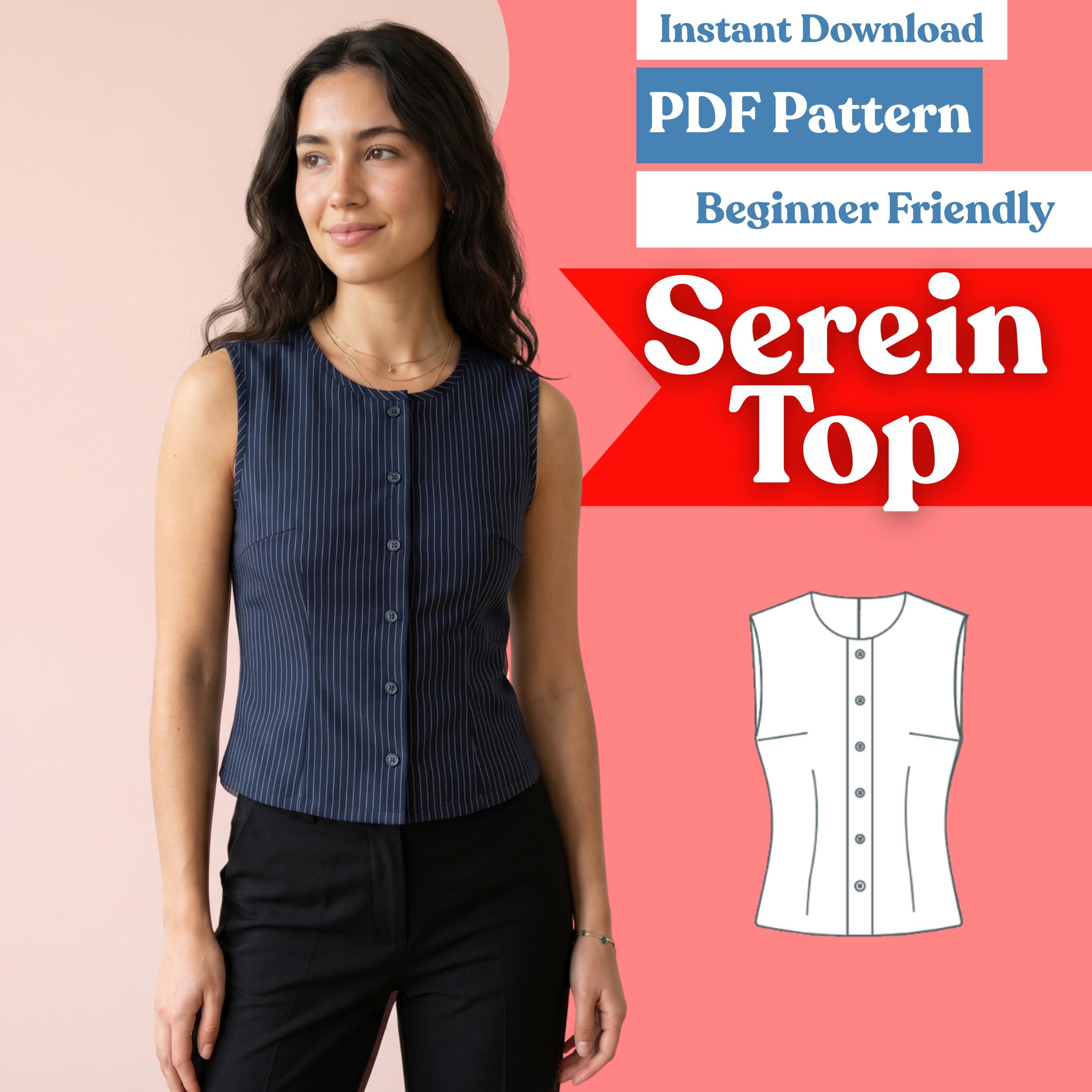 Loop Button Blouse - Etsy
