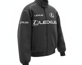 Giubbotto bomber da corsa Lexus classico - Design vintage ricamato in stile motorsport