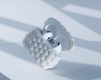 AirPods 4 Bubble Hülle | Matte Pastel Skulpturales Design | Umweltfreundliches Tech-Zubehör