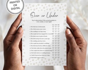 Juego de perlas para despedida de soltera / Impreso y enviado o descarga digital / Tarjetas de 5x7 pulgadas