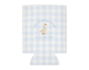 Silly Little Goose babyshower koelbox Coozie | Babyshowerfeestdecor met gingang-thema Silly Little Goose-thema