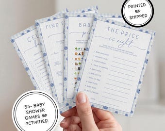 Pacchetto di giochi per baby shower a tema mirtilli! / Download digitale / Biglietti 5x7 / Illustrazioni ad acquerello realizzate a mano / Frutti di bosco dolci e coltivati localmente