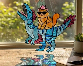 Princess Donut And Mongo Resin Suncatcher, Princess Donut and Mongo New Achievement Wall Decor Dungeon Crawler Carl Window Hanging