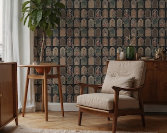 Historisches Thema Mittelalterliches Konzept Besonderes Kunst Design Anpassbare Tapete
