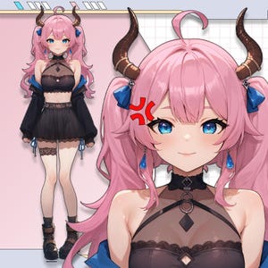 Premade Live2D Vtuber Model: Ready to Use, VTubeStudio Compatible