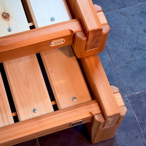 Handmade Cedar Wood Dog Bed Frame | Vermont Crafted, Custom Sized, Durable Eco-Friendly Finish