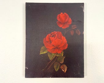 Red Roses Still life painting 1980’s