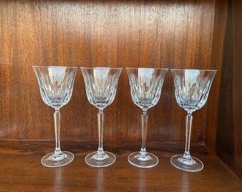 Set of 4 Mikasa Park Avenue Water Goblets Wine Glasses