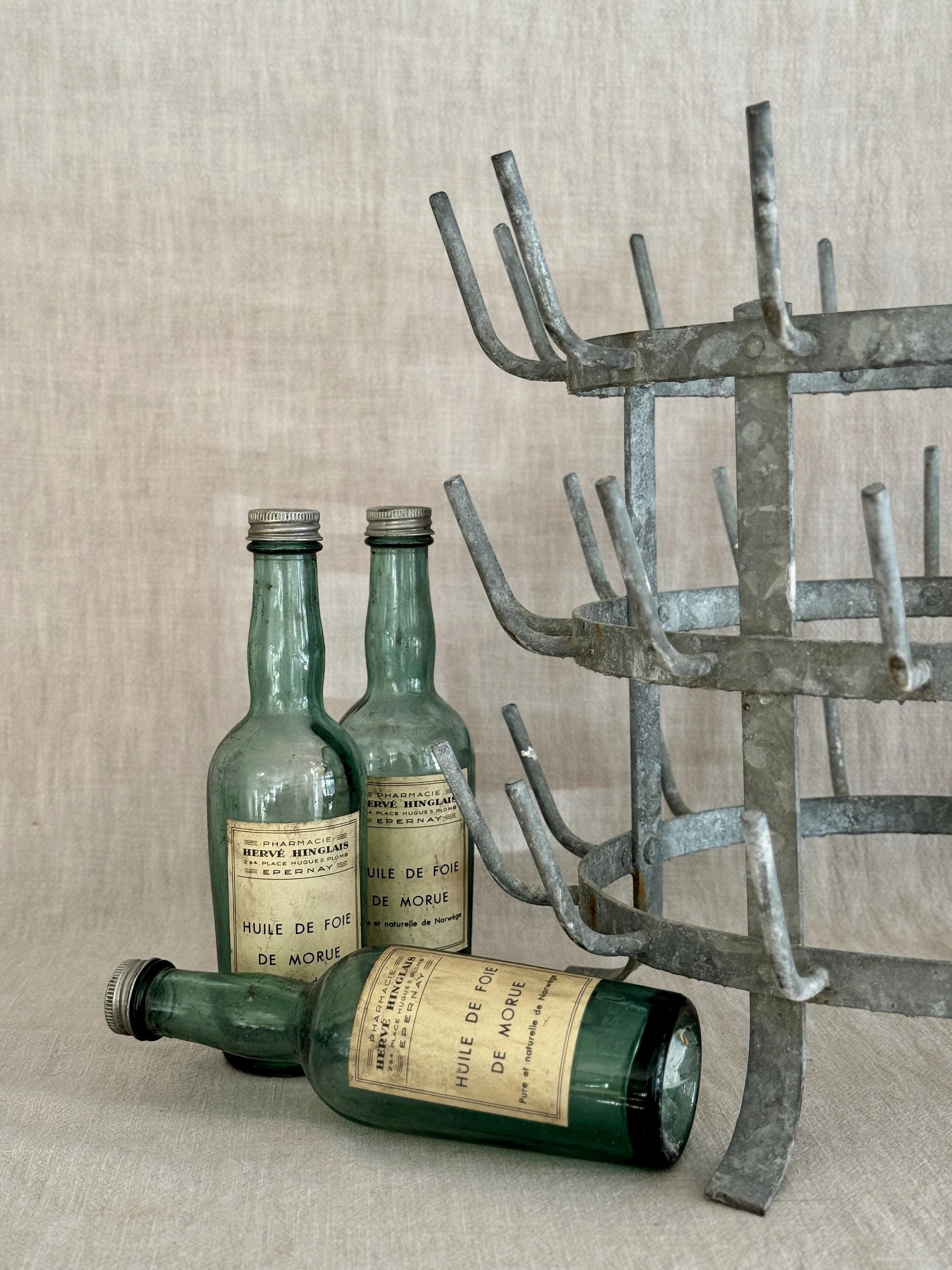 French Wine Bottle Drying Rack - Etsy