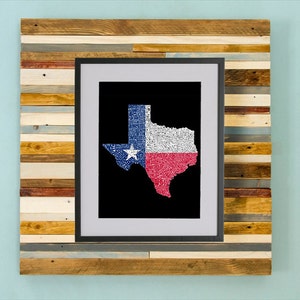 Texas County Map - Hand Drawing