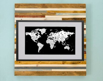 World Country Map - Hand Drawing