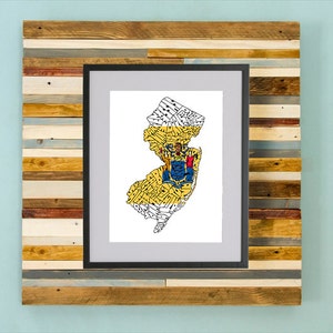 New Jersey County Map - Hand Drawing