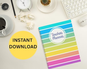 Teacher Digital Planner |Classroom Organizer | Lesson Plan Template | PDF Download