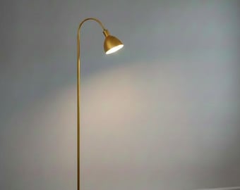 Gewölbte Stehlampe | Mid-Century Modern Gold Deckenleuchte | Stilvolle Wohnzimmer Beleuchtung