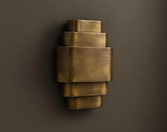 Handmade Art Deco Wall Sconce – Luxury Designer Wall Light for Living Room, Bedroom & Hallway