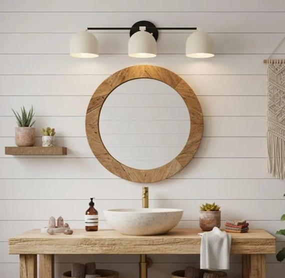 Bathroom Vanity Lights: Brass Wall light Mid Century Light Fixtures