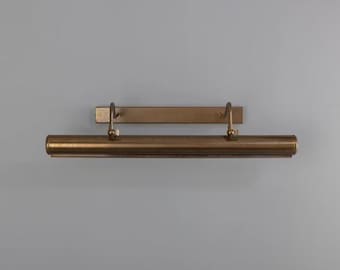 Lámpara de latón antiguo para cuadros: luminarias Art Déco, apliques