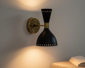 Messing Wandleuchte: Mid Century Modern Wand Leuchten Art Deco Beleuchtung