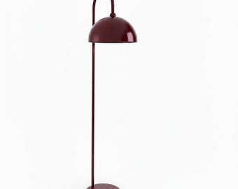 Arched Floor Lamp | Mid-Century Modern Gold Interior Shade | Elegant Living Room Lighting
