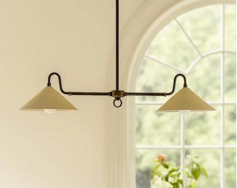 Brass Linear Chandelier: Mid Century Modern Chandelier Lighting Fixtures Kitchen Island kücheninsel