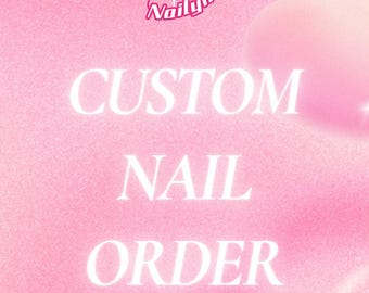 Benutzerdefinierte Drücken Sie auf die Nägel | Personalisierte Nagel-Set | Made-to-Order Nagel Kunst | Benutzerdefinierte Design Nägel | Luxus Gel Press Ons
