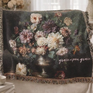 Christian Blanket Gift for Women, Scripture Woven Throw, Bible Verse Faith Home Decor, Mother's Day Faith Gift, Christian Gift for Mom