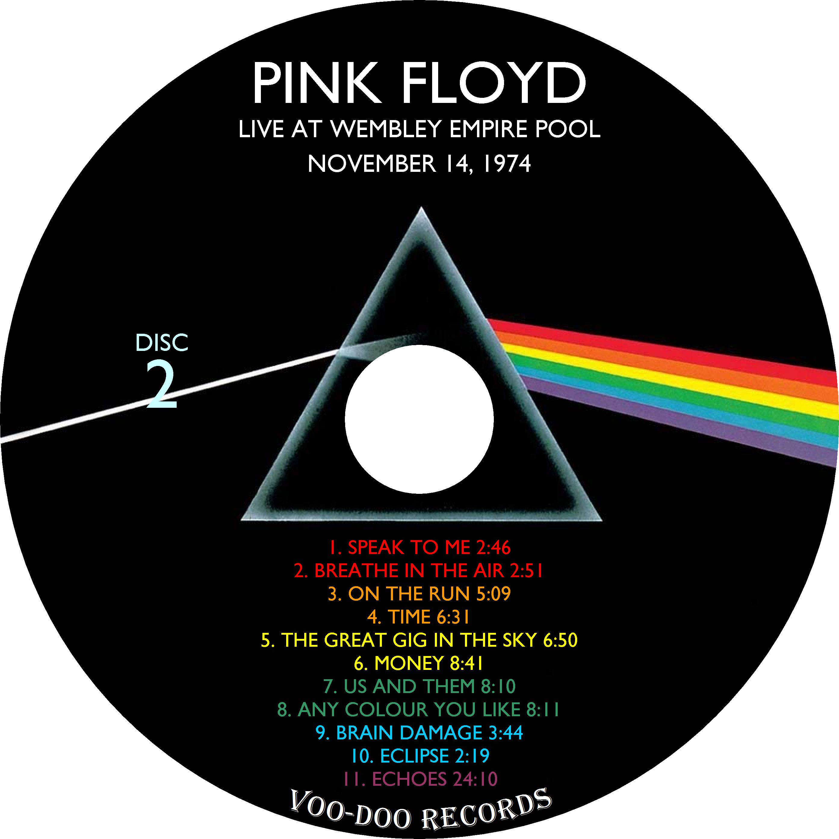 Pink Floyd - Live at Wembley Empire Pool 1974 2-CD Live Dark Side