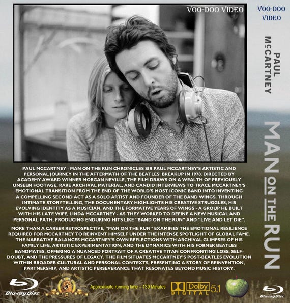Paul Mccartney - Man on the Run [blu-ray] 2026 Documentary - HD