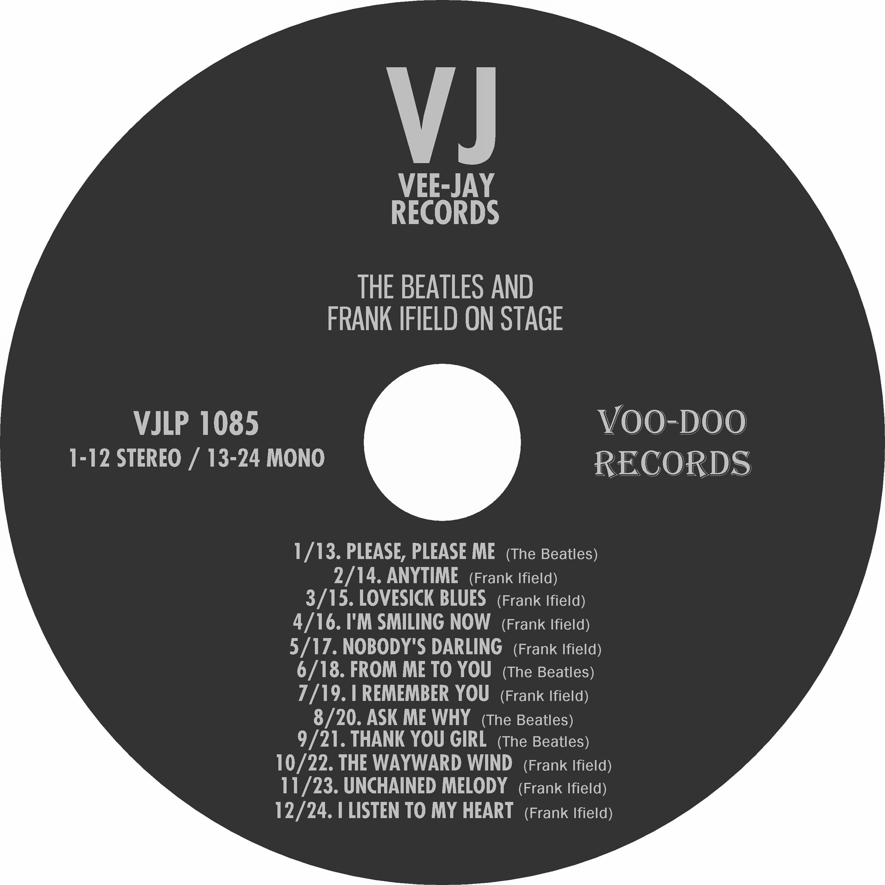 The Beatles & Frank Ifield on Stage [CD] Rare Vee Jay Album on CD