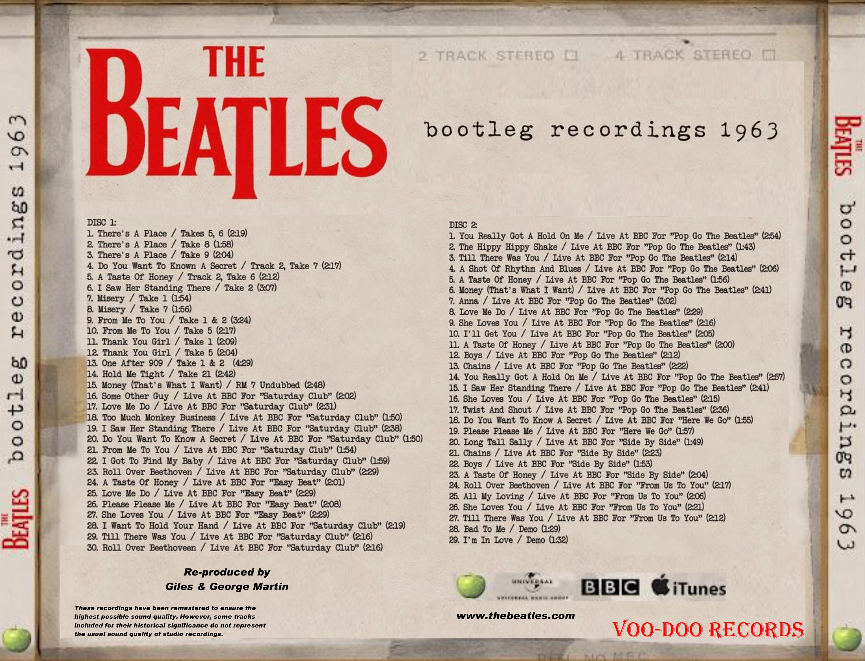 The Beatles - the Bootleg Recordings 1963 [2-CD] - Perfect Sound